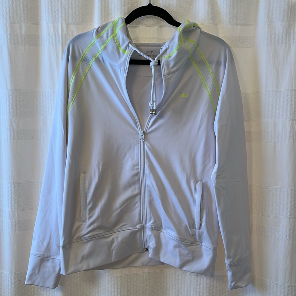 White Vineyard Vines Zip up